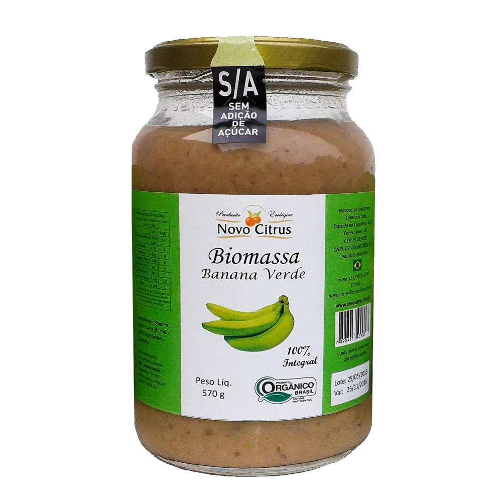 Biomassa de Banana Verde 570 g