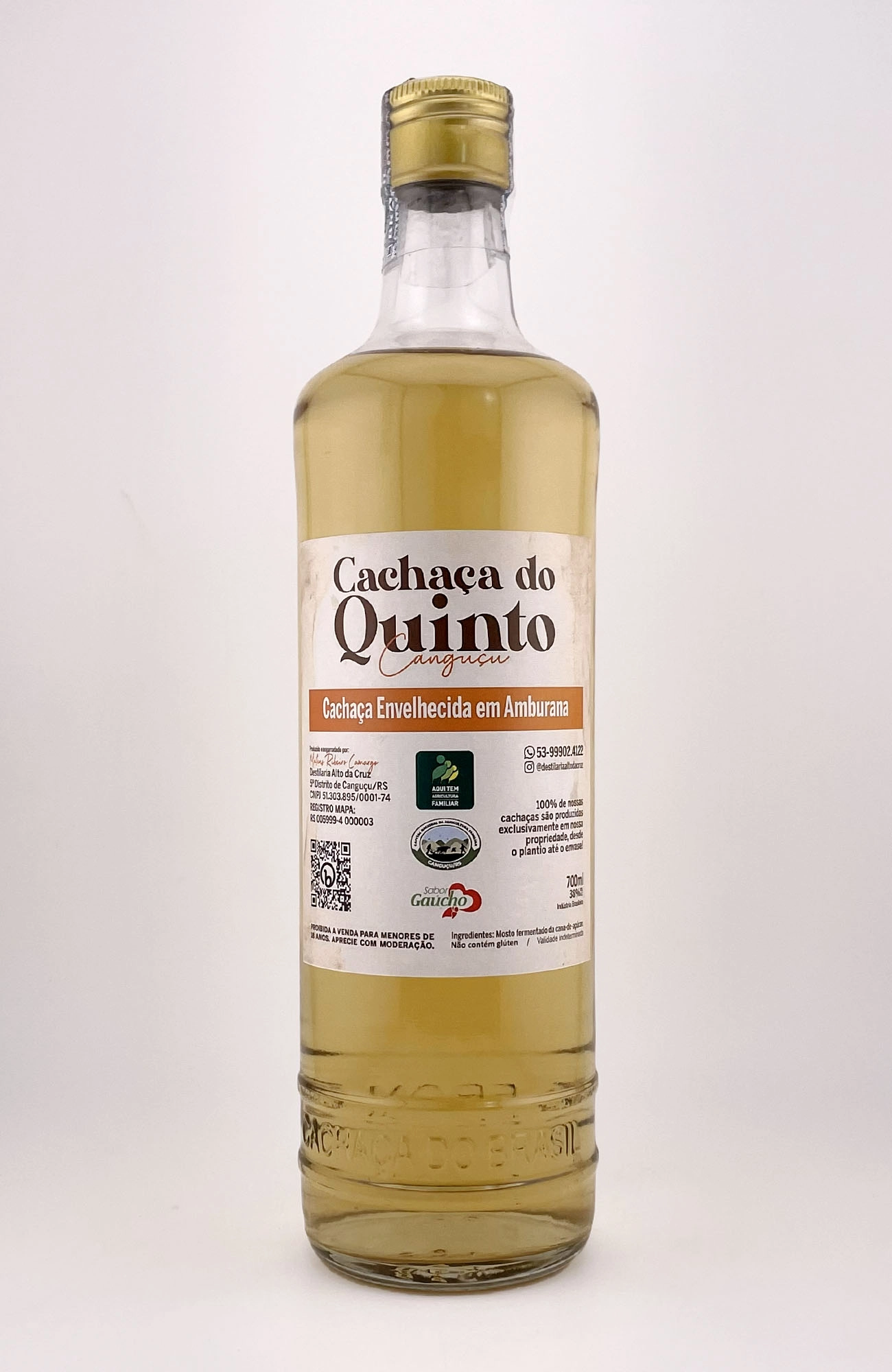 Cachaça do Quinto Envelhecida em Amburana 700ml