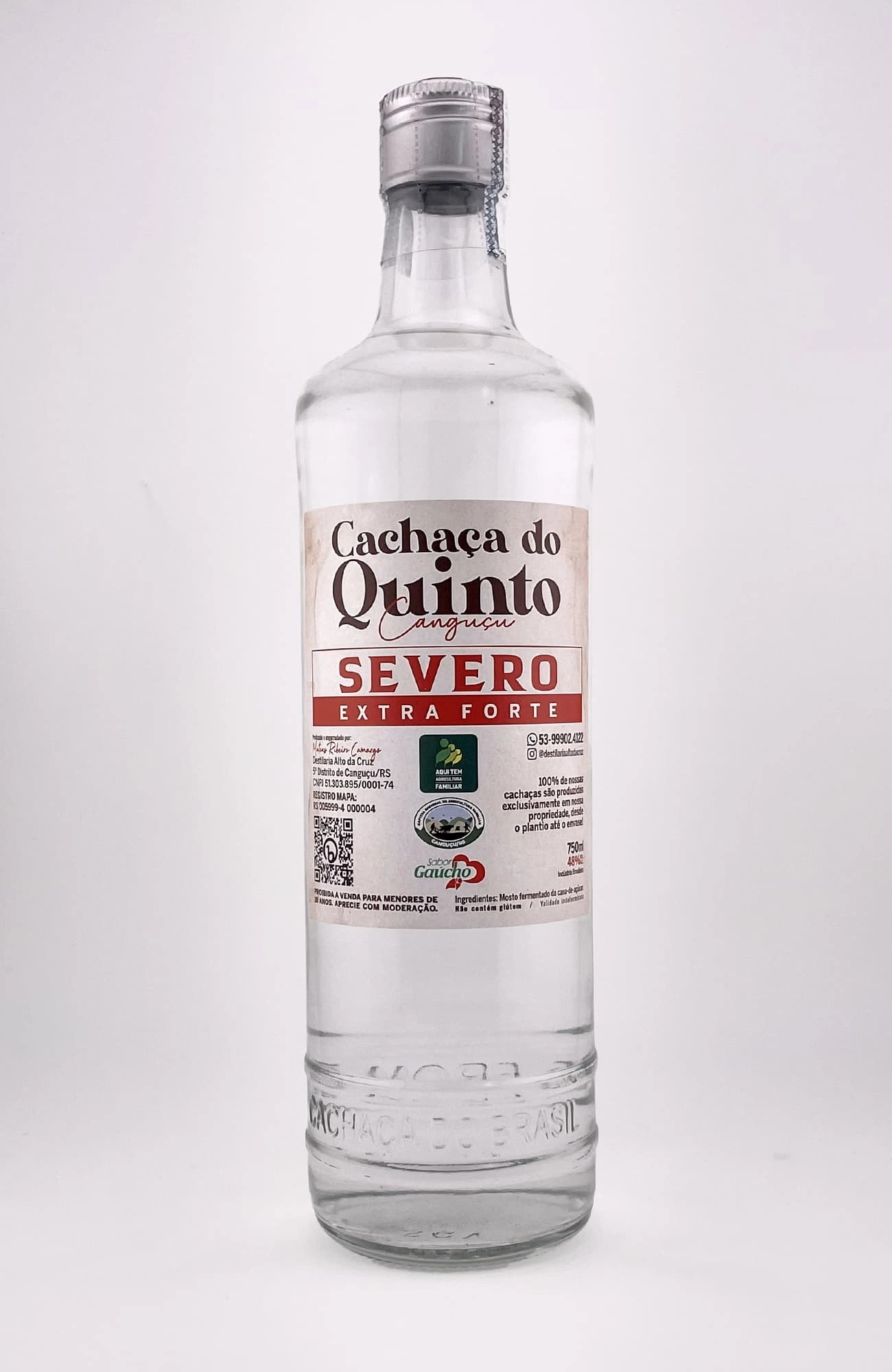 Cachaça do Quinto SEVERO EXTRA FORTE 700ml