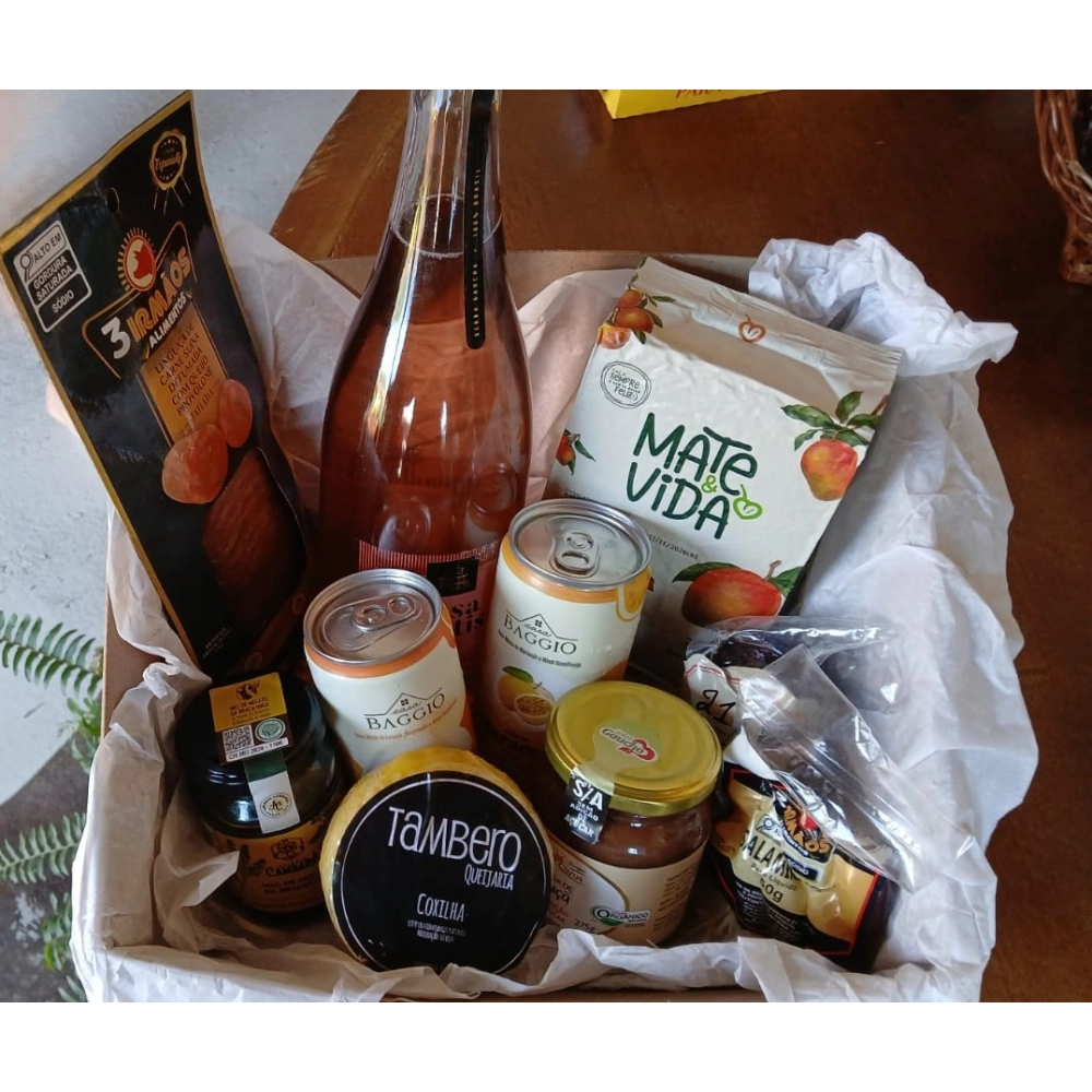 Cesta Sabor Gaúcho — 10 itens selecionados (Alcoólico)