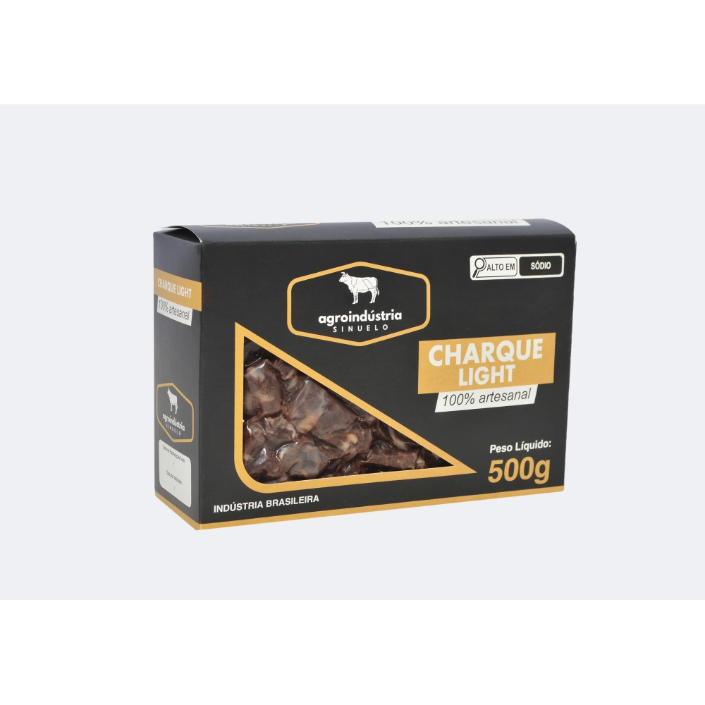 Charque light picado sem gordura 500g - Cor de carne