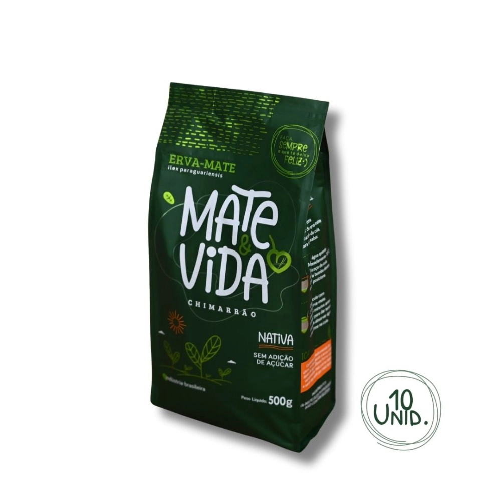 Erva-Mate Nativa embalagem laminada 500 g (Caixa com 10 unidades)