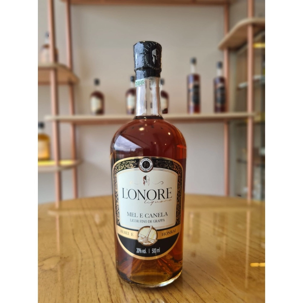 LICOR FINO DE GRAPPA MEL E CANELA 500ML
