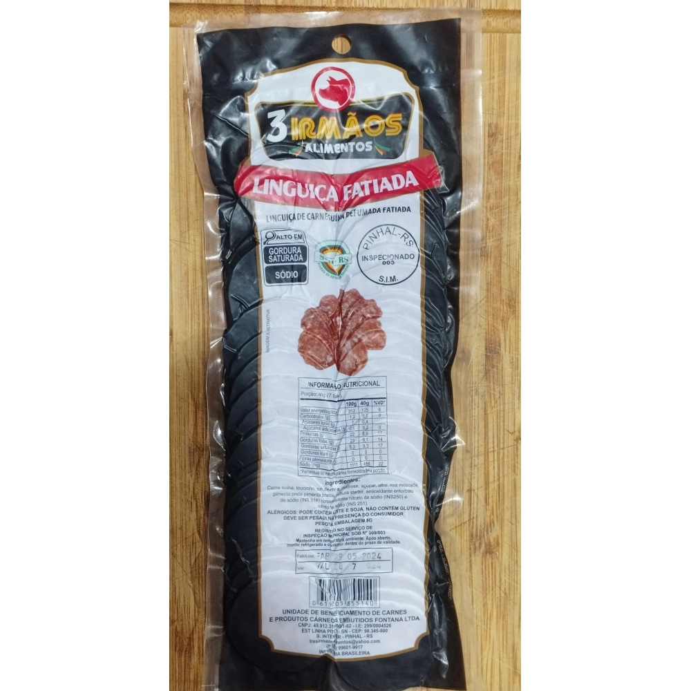 Linguiça Defumada Fatiada 150g