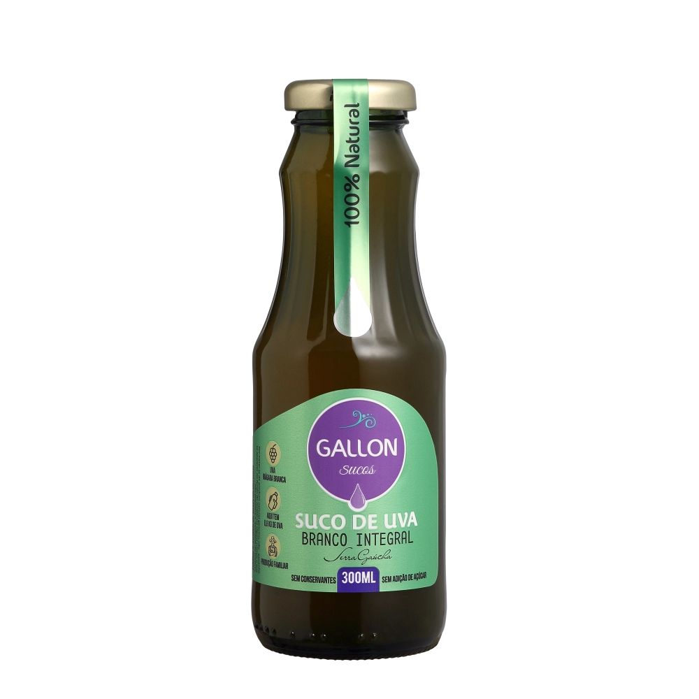 Suco De Uva Branco Integral 300 ml