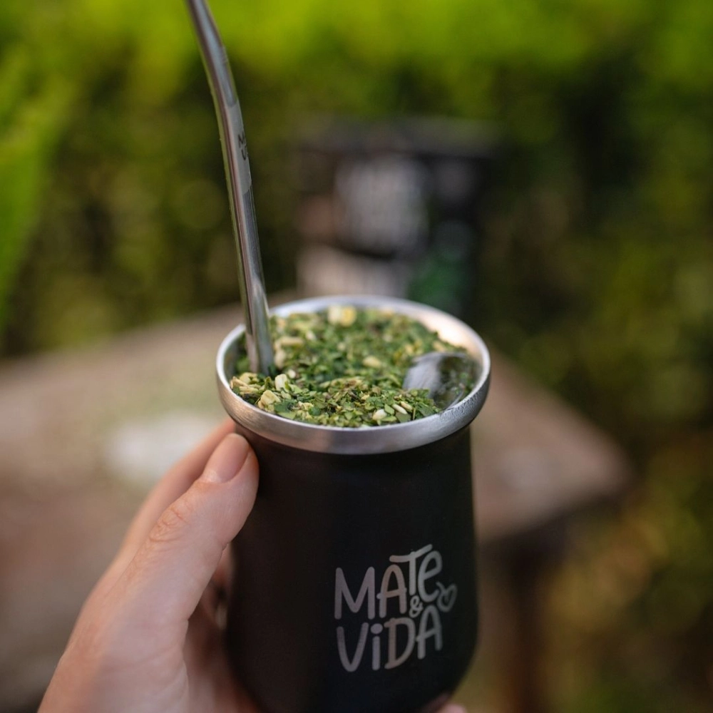 Mate&amp;Vida Composto de Erva-Mate para Tereré sabor Natural 250 g (Caixa com 10 unidades)