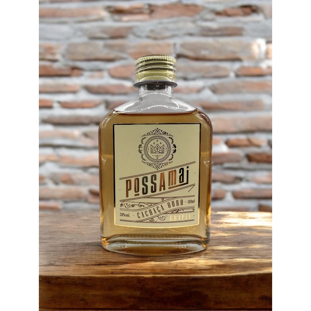 Possamai Cachaça Ouro Grápia 160 ml - 38% vol