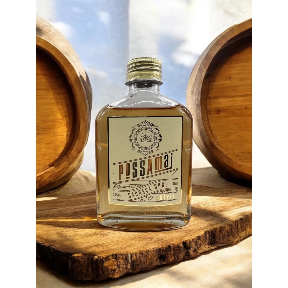 Possamai Cachaça Ouro Grápia 160 ml - 38% vol