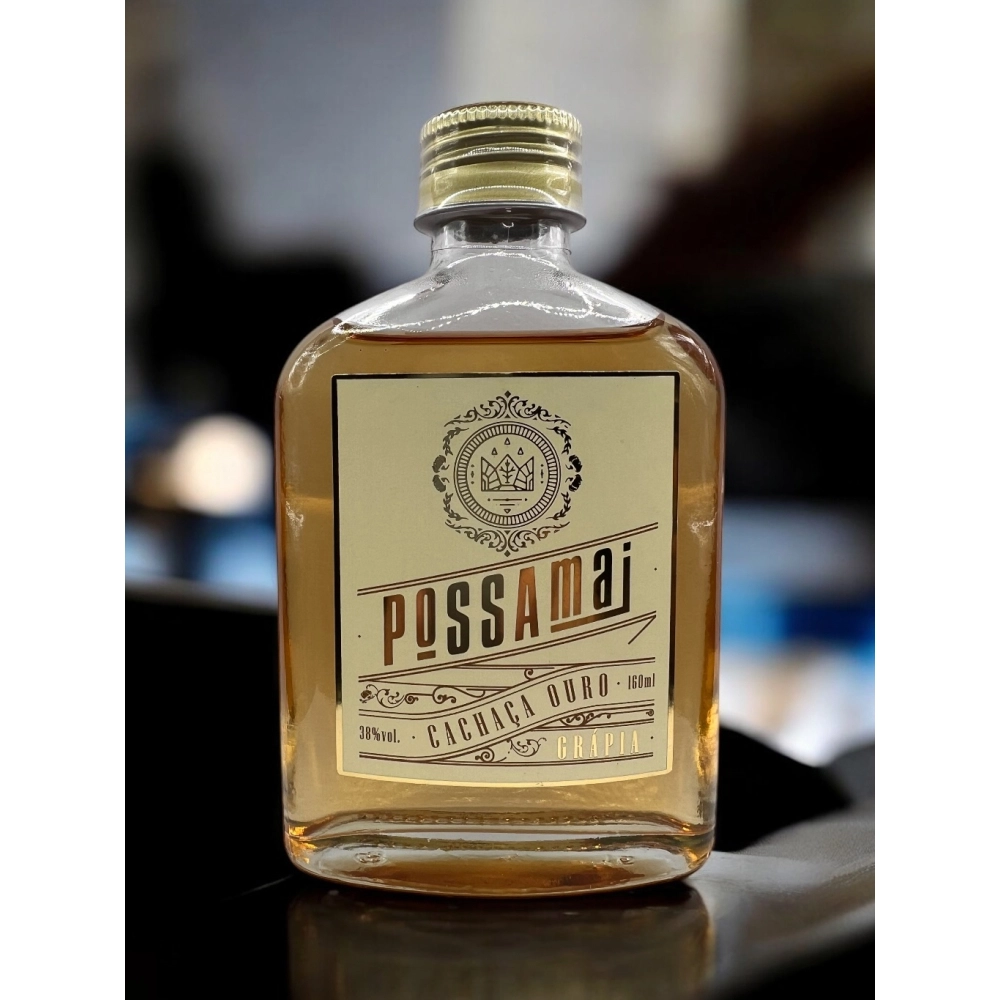 Possamai Cachaça Ouro Grápia 160 ml - 38% vol