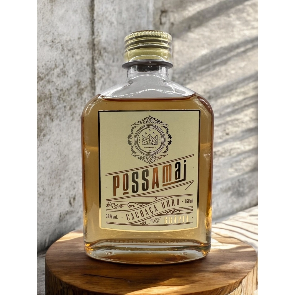 Possamai Cachaça Ouro Grápia 160 ml - 38% vol